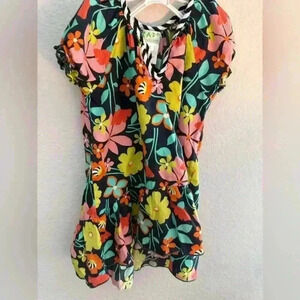 ZA ZA Couture Matching Set Size 3T Floral Spring Tunic Capri